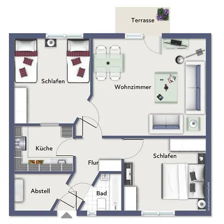 Waldstrasse 5b Luehmann Apartment *
